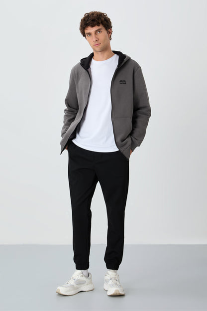 Hector Dark Grey Brushed Men's Sweatshirt - 88139