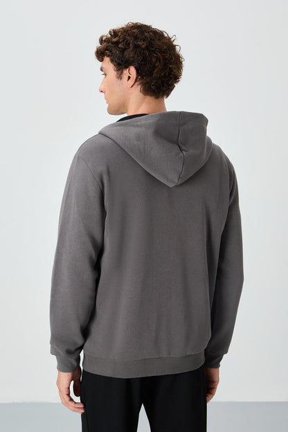 Hector Dark Grey Brushed Men's Sweatshirt - 88139