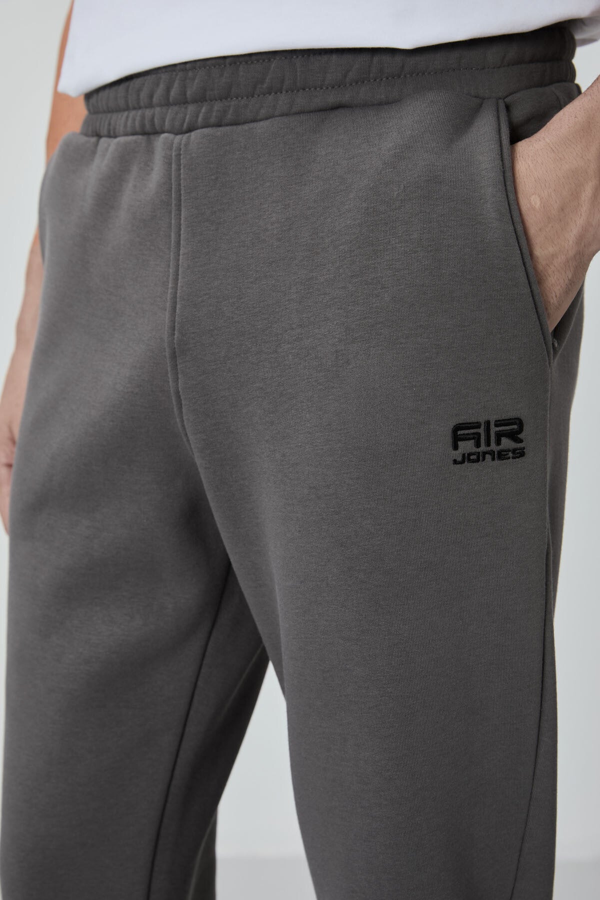 Kevin Dark Grey Sherpa Men's Tracksuit Set - 85191