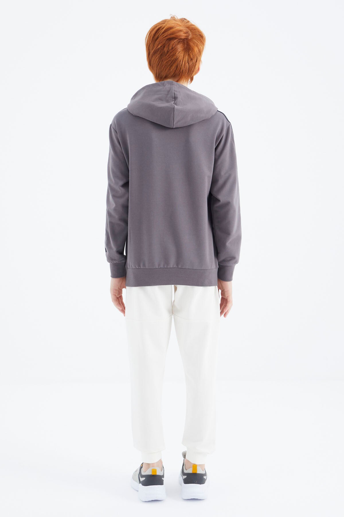 Dark Grey Kangaroo Pocket Boys' Sweatshirt - 11176