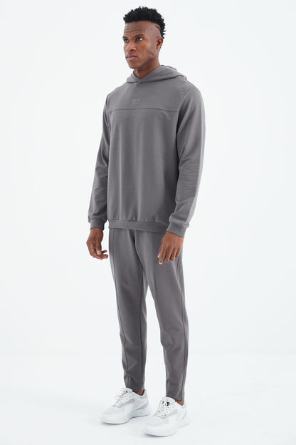 Kelvin Dark Gray Kelvin Basic Men's Tracksuit Set - 85230