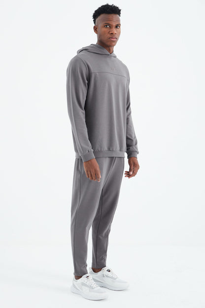 Kelvin Dark Gray Kelvin Basic Men's Tracksuit Set - 85230