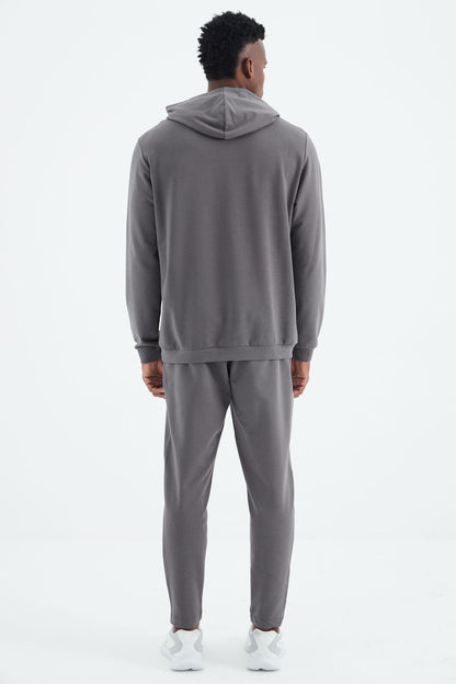 Kelvin Dark Gray Kelvin Basic Men's Tracksuit Set - 85230