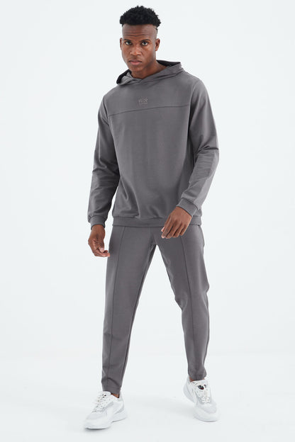 Kelvin Dark Gray Kelvin Basic Men's Tracksuit Set - 85230
