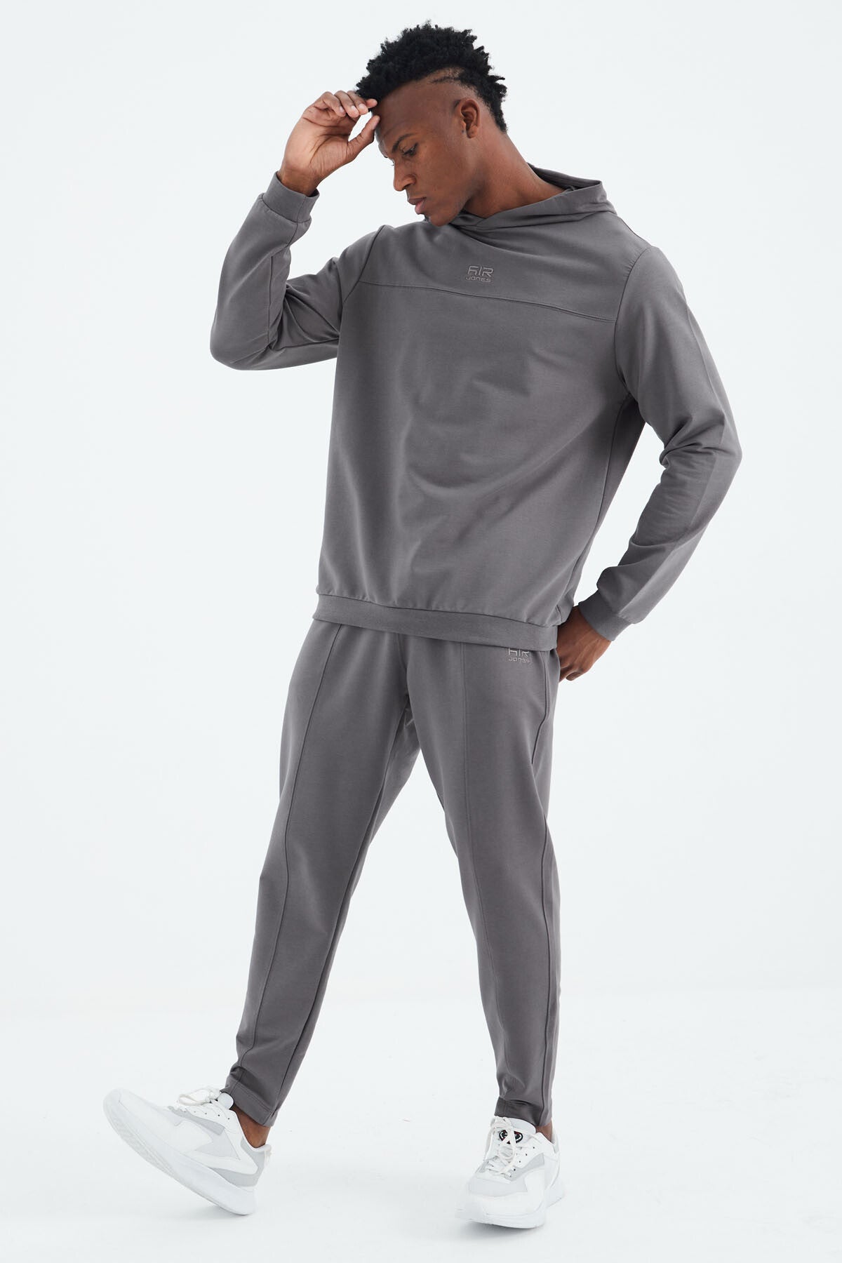 Kelvin Dark Gray Kelvin Basic Men's Tracksuit Set - 85230