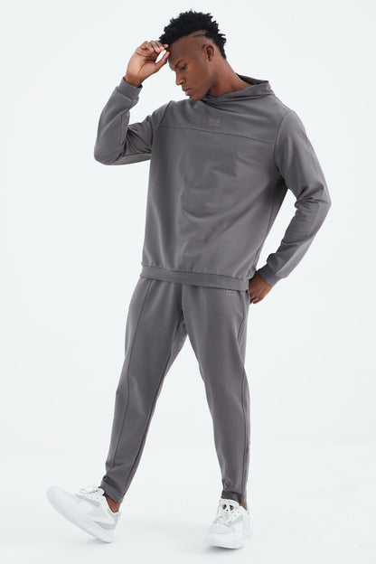 Kelvin Dark Gray Kelvin Basic Men's Tracksuit Set - 85230