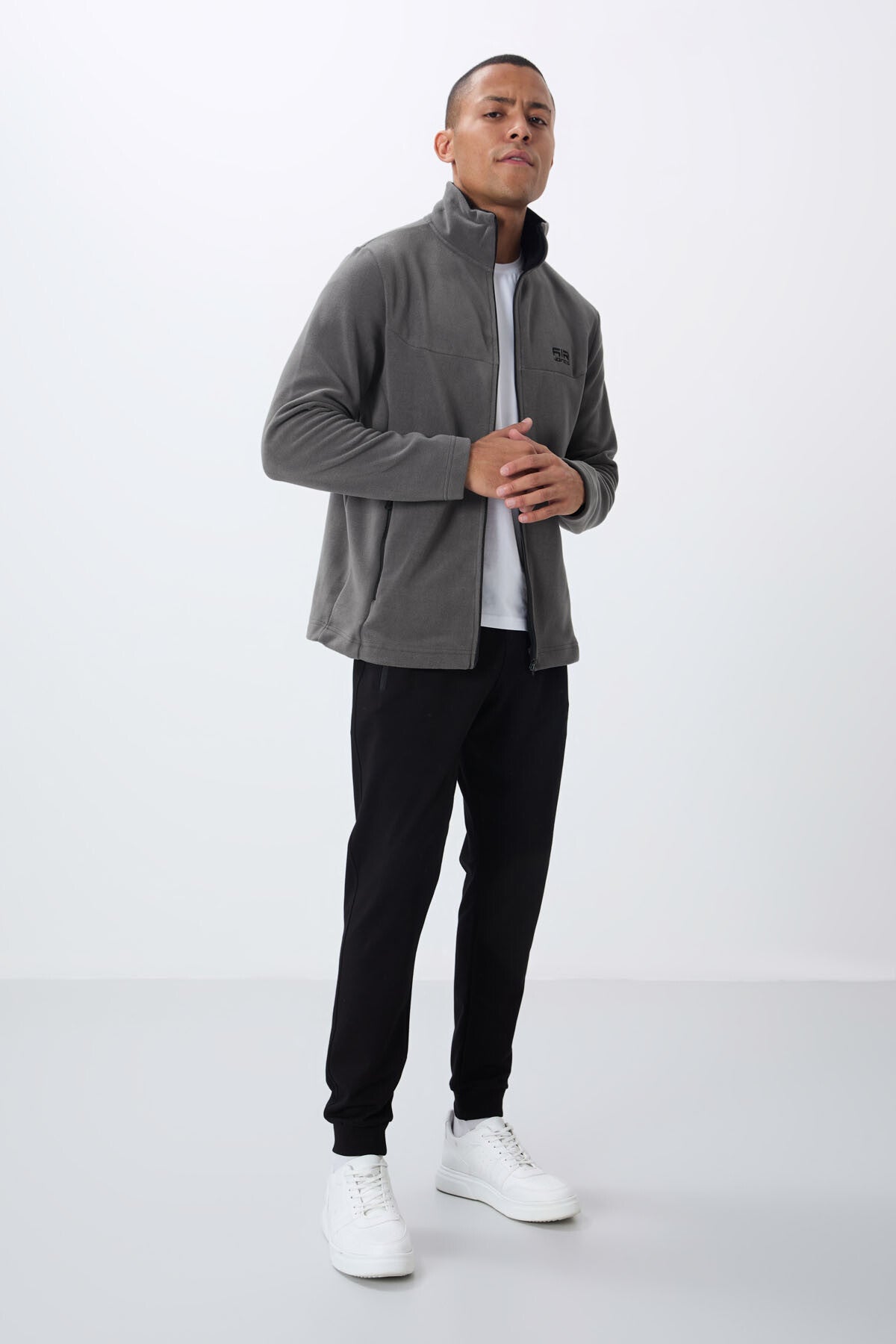 Hardy Dark Grey Standard Mold Fleece Men's Sweatshirt - 88299