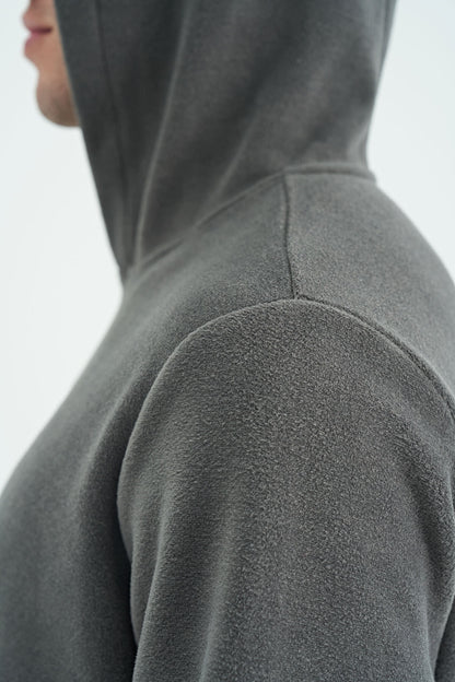 Dark Grey Men's Fleece Sweatshirt - 88301