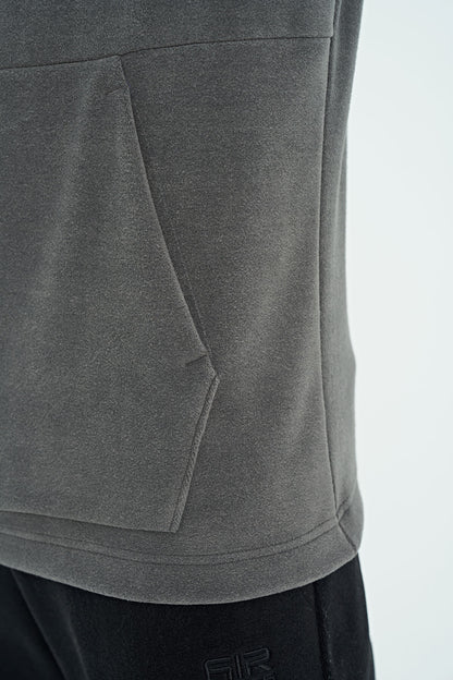 Dark Grey Men's Fleece Sweatshirt - 88301