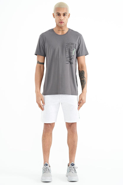 Dark Grey Standard Fit Men's T-Shirt - 88208