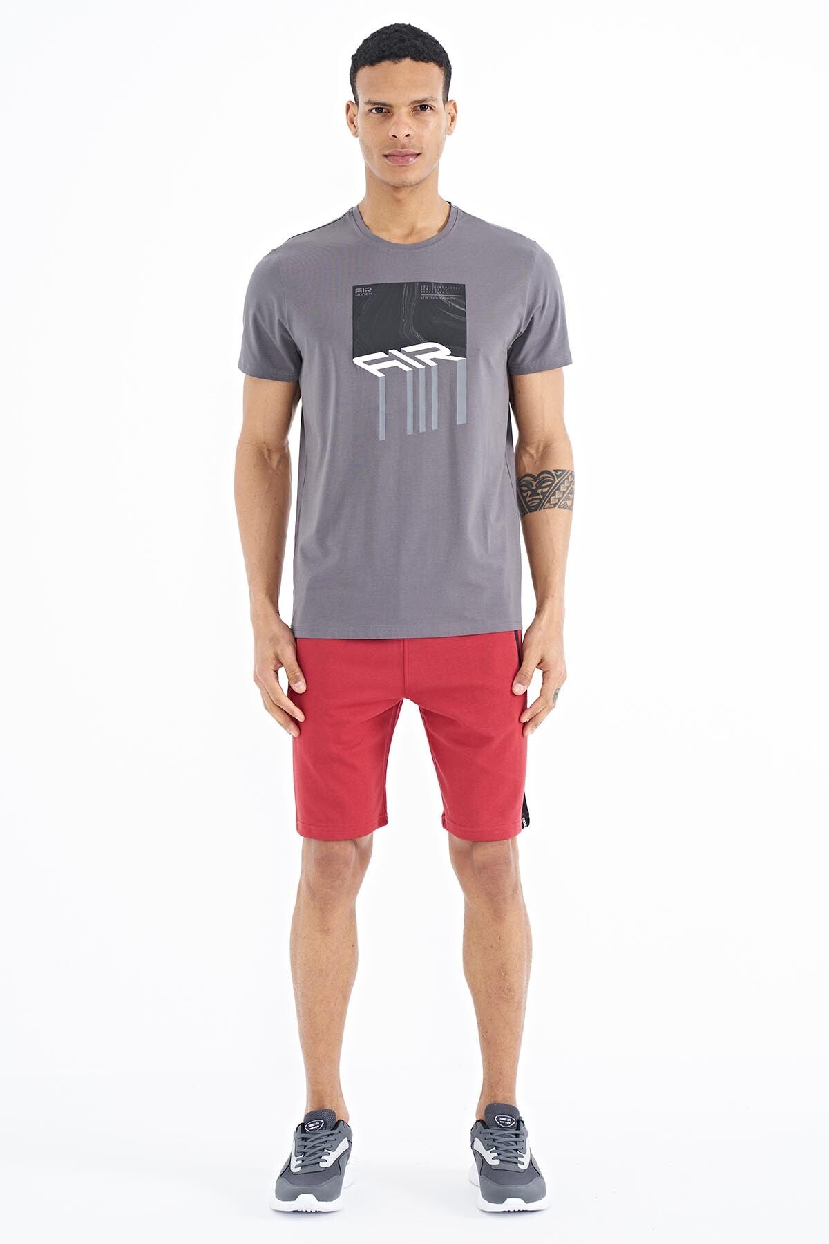 Louis Grey Standard Fit Men's T-Shirt - 88202