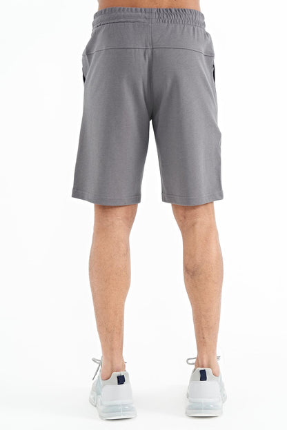 Alva Dark Gray Printed Men's Shorts - 81245
