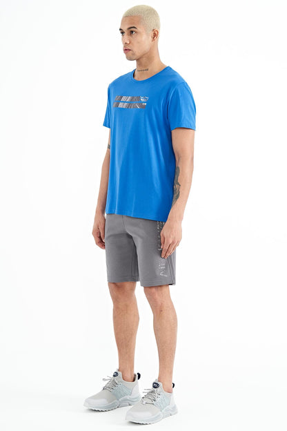 Alva Dark Gray Printed Men's Shorts - 81245