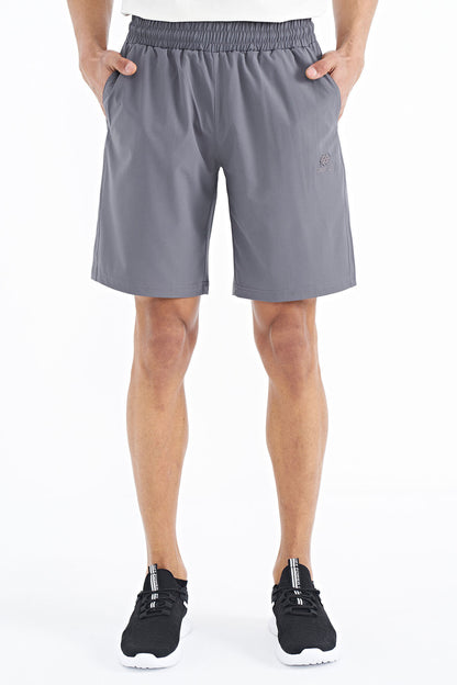 Dark Gray Side Pocket Detailed Elastane Men's Shorts - 81238