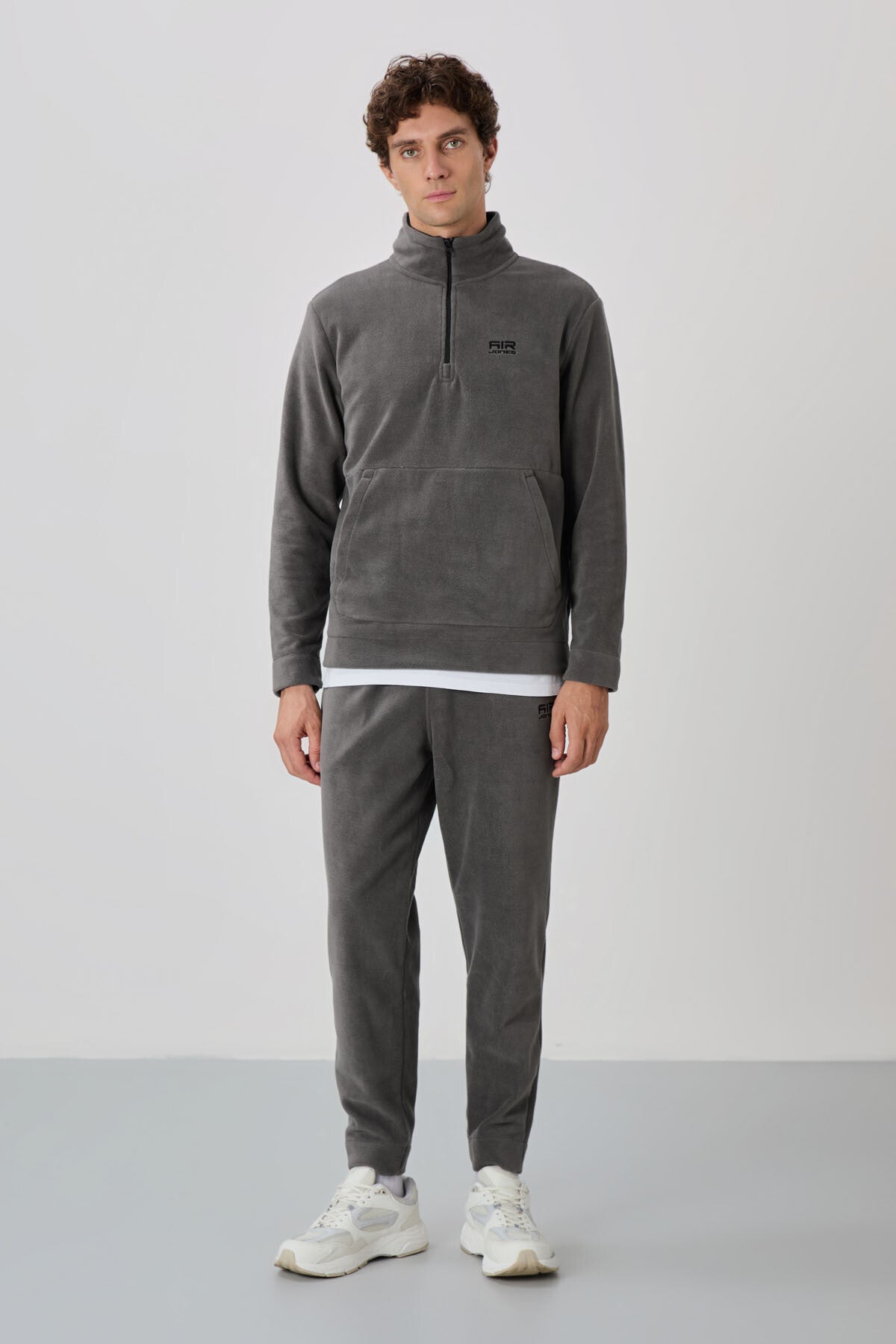 Carol Dark Grey Polar Men's Tracksuit Set - 85226