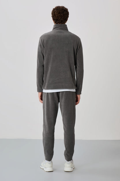 Carol Dark Grey Polar Men's Tracksuit Set - 85226