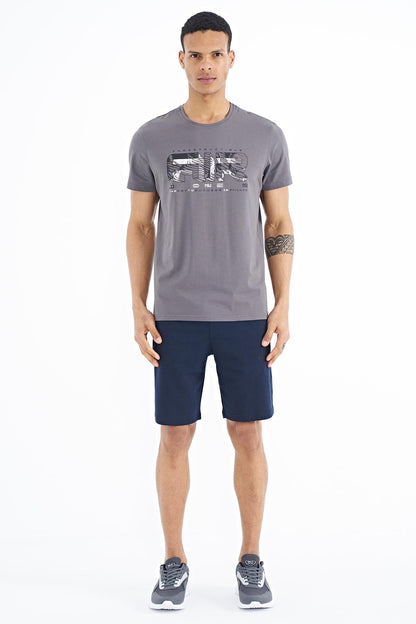 Oscar Dark Grey Standard Fit Men's T-Shirt - 88226