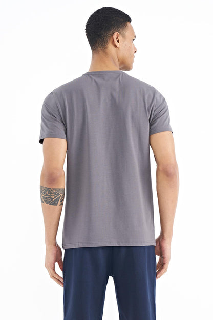 Oscar Dark Grey Standard Fit Men's T-Shirt - 88226