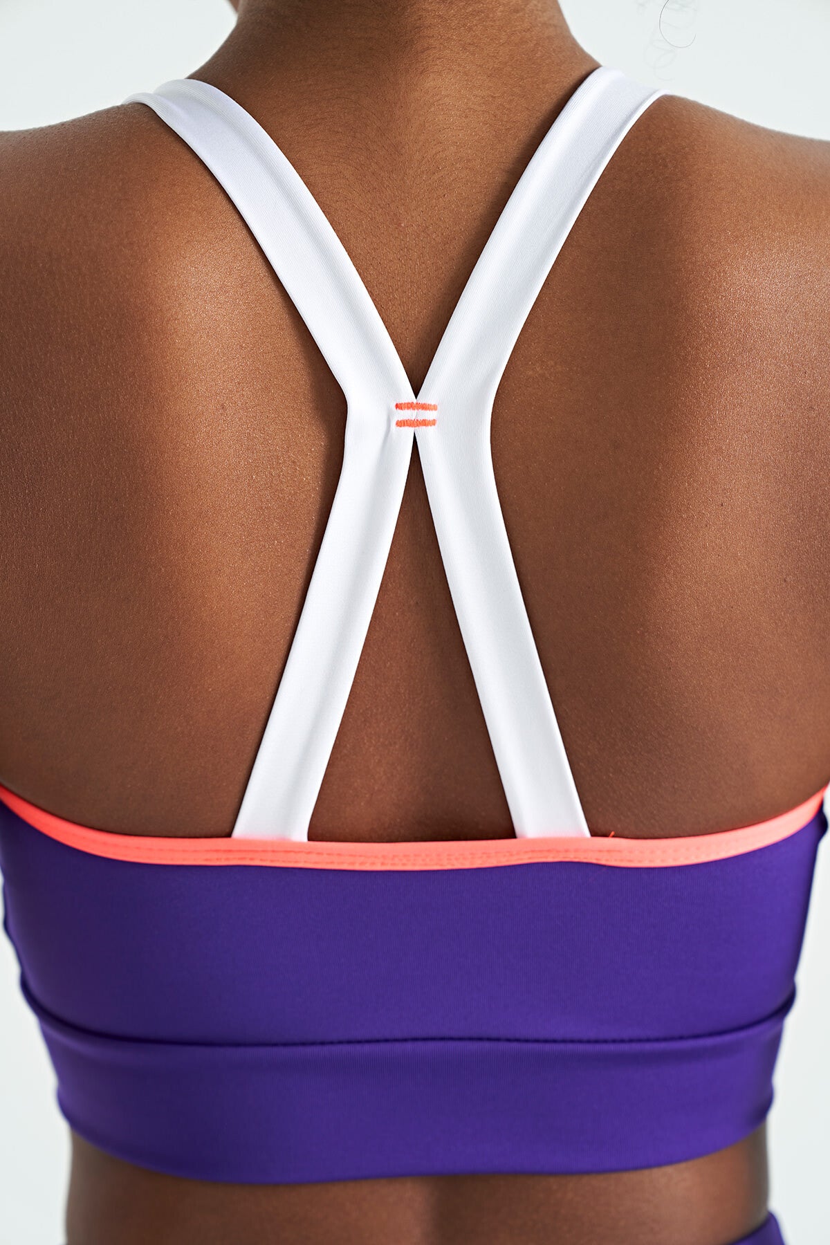 Dark Purple Back Detailed Strappy Slim Fit Women's Bustier - 97254