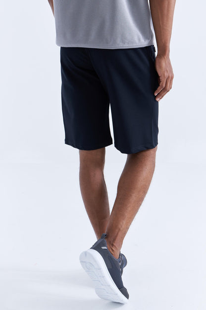 Lace - Black Zippered Pocket Detailed Standard Fit Men's Shorts - 81141