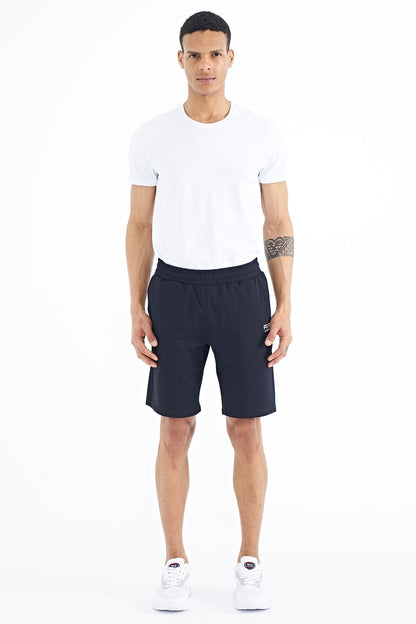 Navy Standard Fit Men's Shorts - 81240