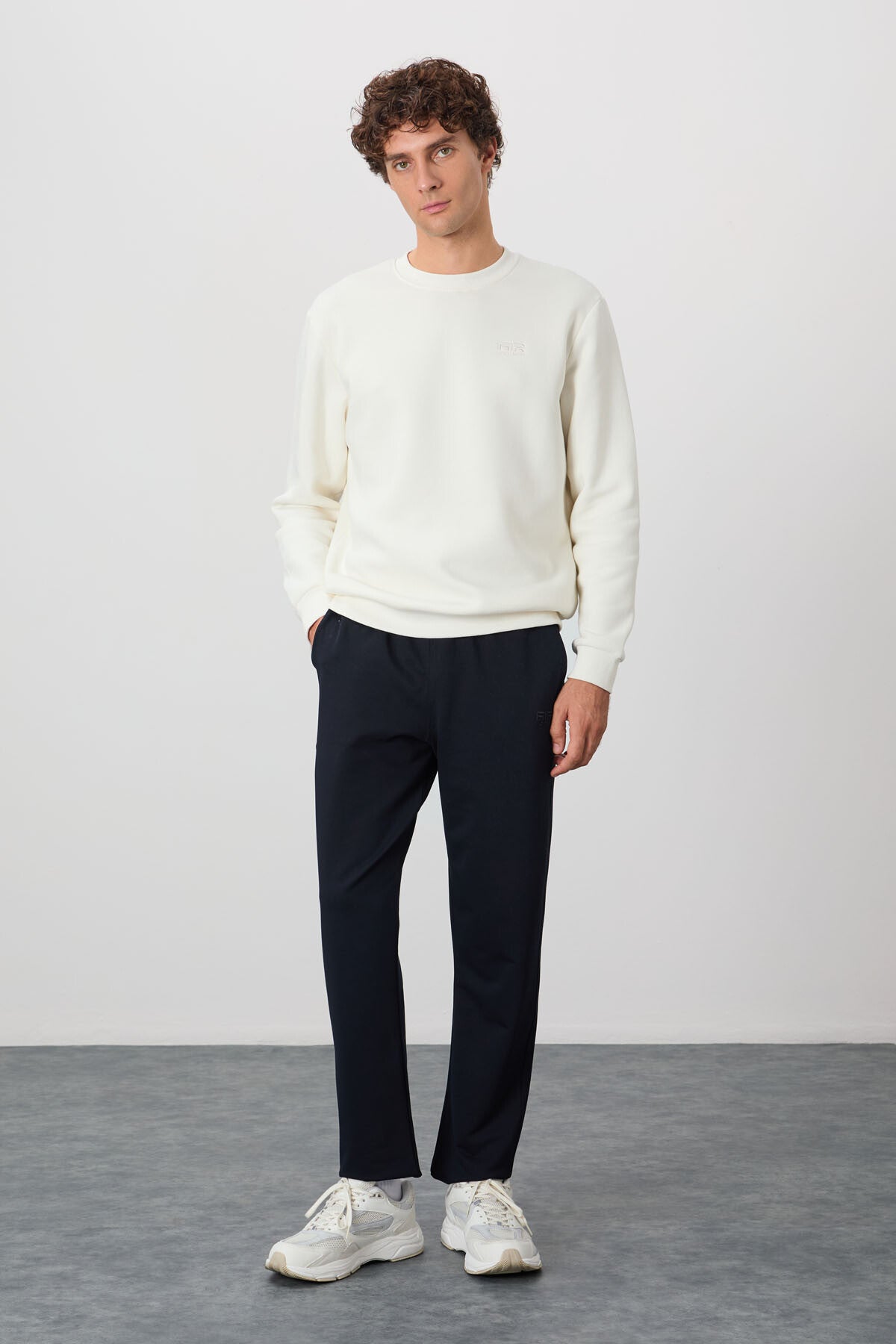 Brad Navy Standard Fit Men's Tracksuit Bottom - 84955