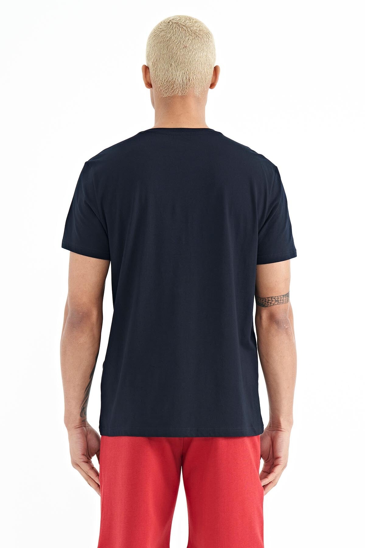 Casey Lacivert Standard Fit Men's T-Shirt - 88205