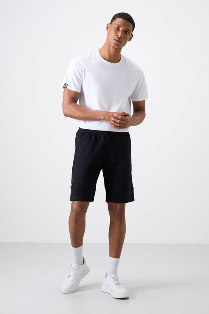 Amos Navy Blue Printed Men's Shorts - 81246