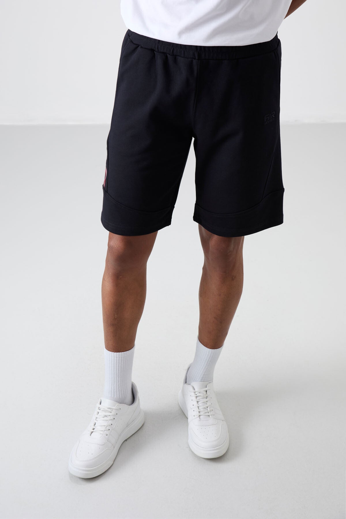 Amos Navy Blue Printed Men's Shorts - 81246