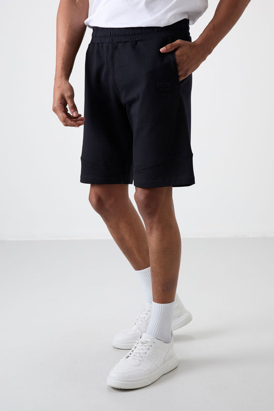 Amos Navy Blue Printed Men's Shorts - 81246