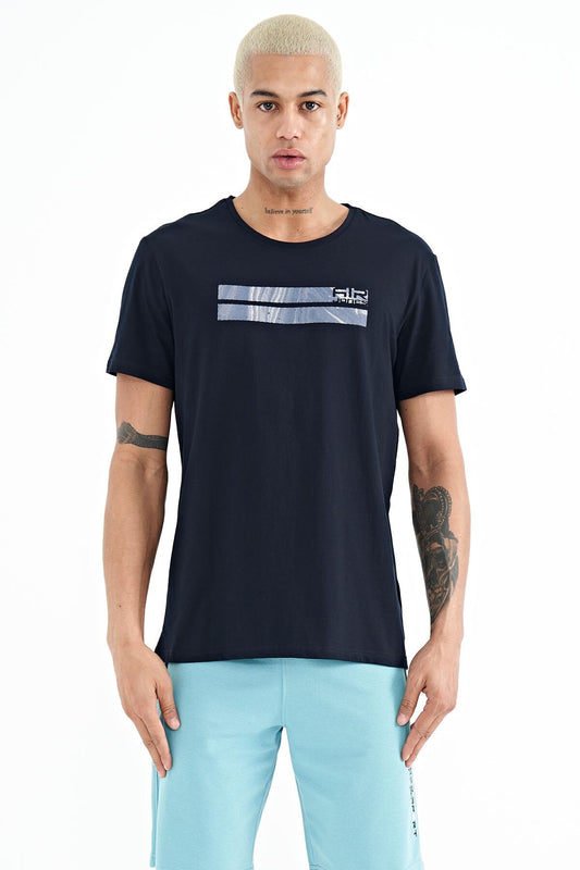 Peter Lacivert O Collar Men's T-Shirt - 88204
