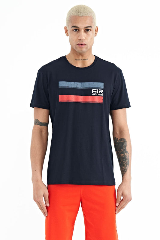 Donald Lacivert Standard Fit Men's T-Shirt - 88217