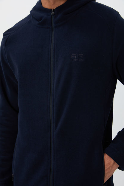 Connell Navy Blue Relaxed Fit Polar Men's Sweatshirt - 88313