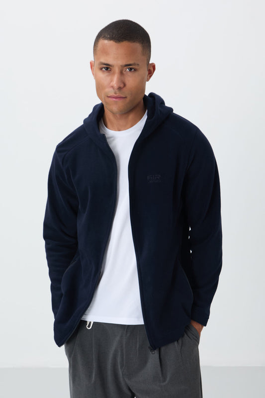 Connell Navy Blue Relaxed Fit Polar Men's Sweatshirt - 88313