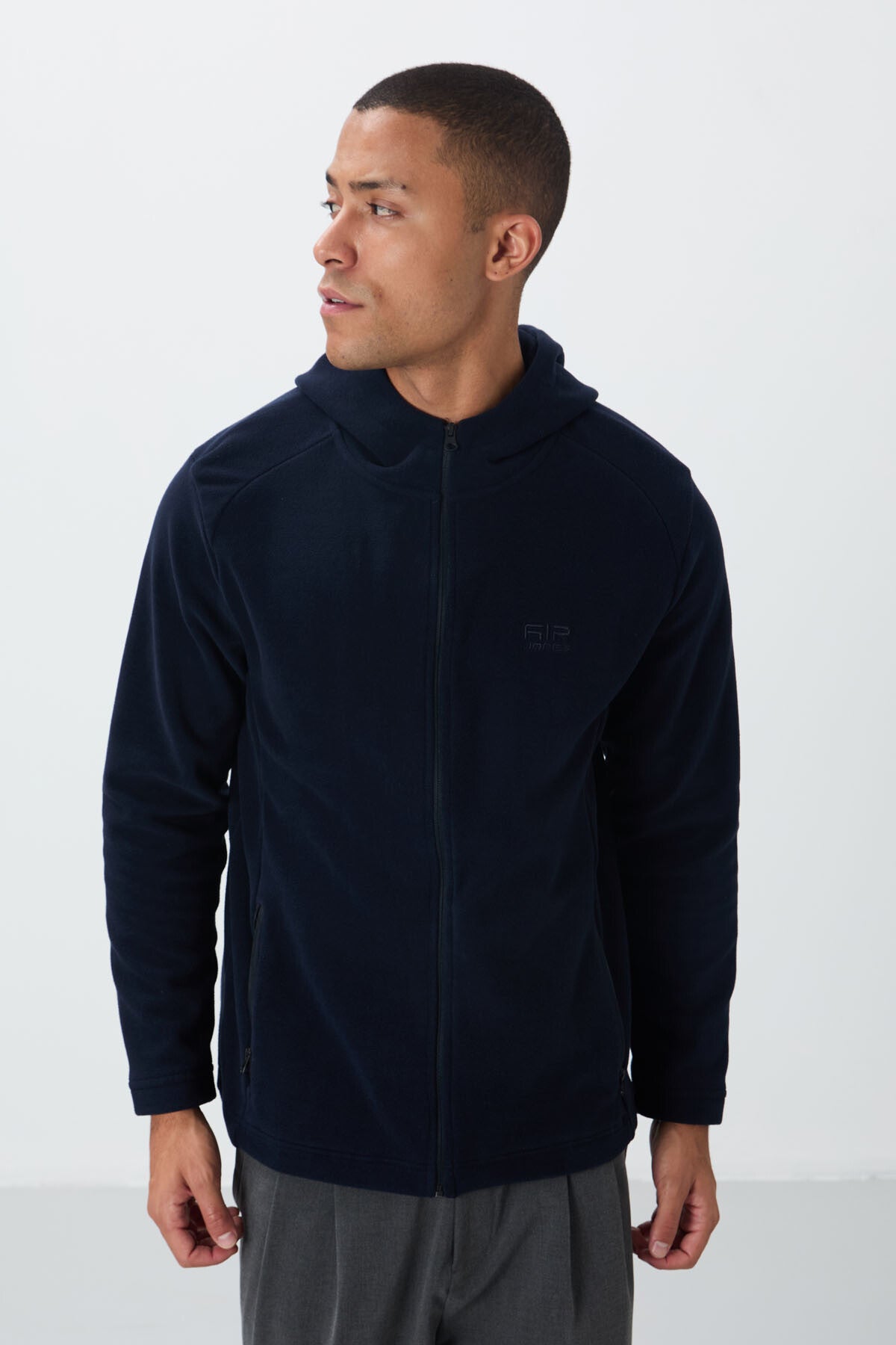 Connell Navy Blue Relaxed Fit Polar Men's Sweatshirt - 88313