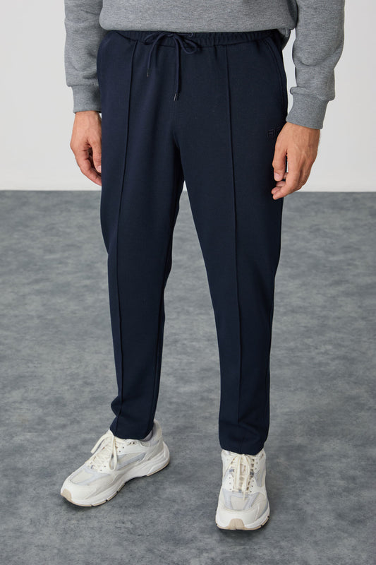 Navy Blue Jogger Men's Tracksuit Bottom - 82114