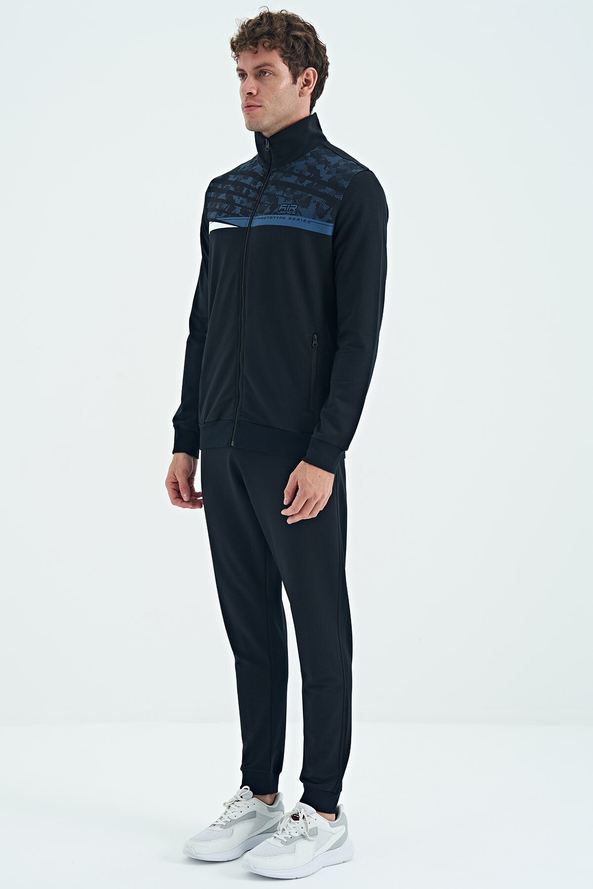 Harry Navy Blue Standard Fit Men's Tracksuit Set - 85197