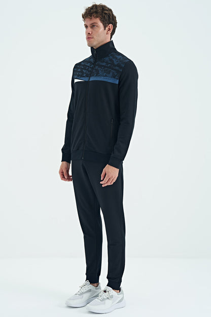 Harry Navy Blue Standard Fit Men's Tracksuit Set - 85197