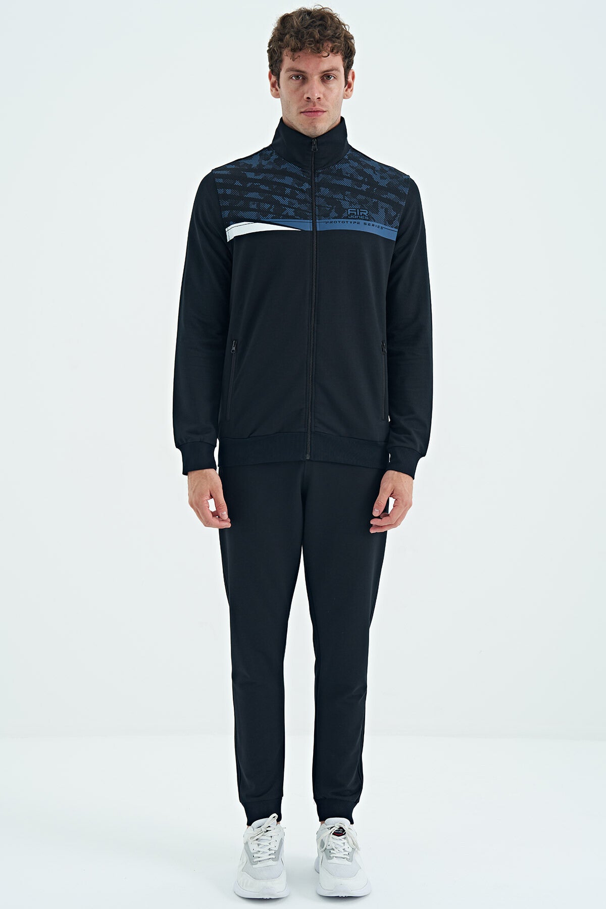 Harry Navy Blue Standard Fit Men's Tracksuit Set - 85197
