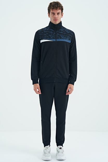 Harry Navy Blue Standard Fit Men's Tracksuit Set - 85197