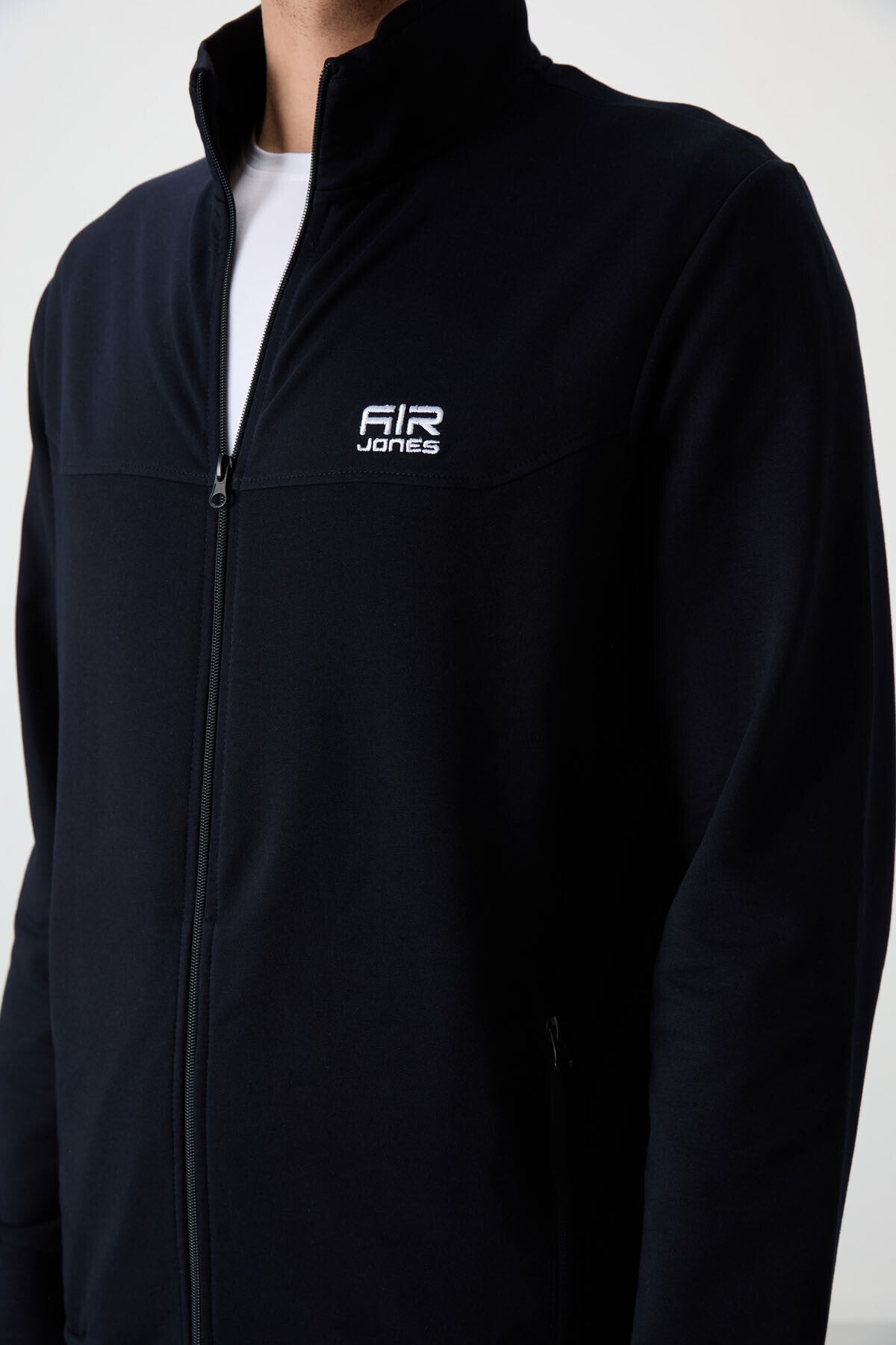 Troy Navy Blue Standard Fit Men's Tracksuit Set - 85196
