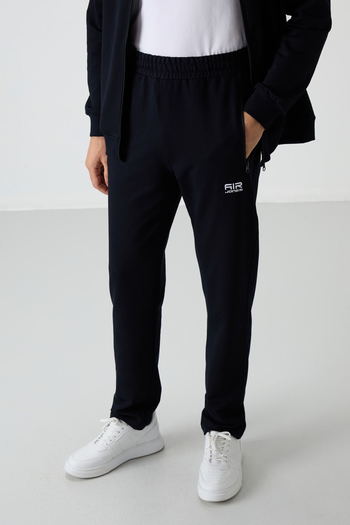 Troy Navy Blue Standard Fit Men's Tracksuit Set - 85196