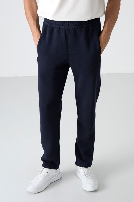 Carlo Lacivert Men's Tracksuit Bottom with Drawstring - 84942