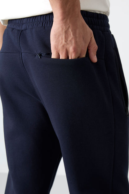 Carlo Lacivert Men's Tracksuit Bottom with Drawstring - 84942