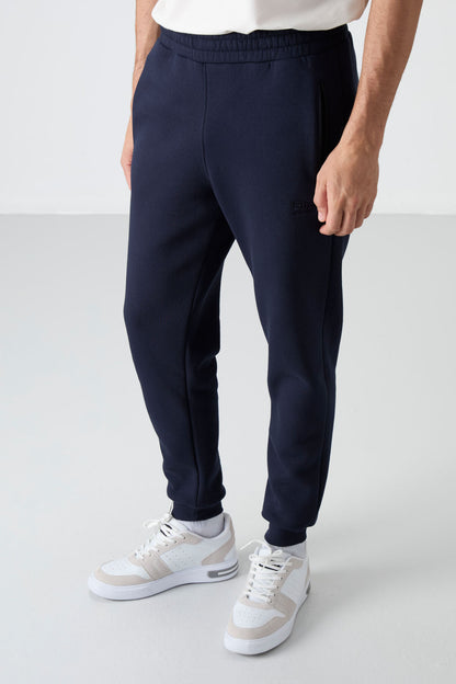 Cesar Navy Blue Striped Men's Tracksuit Bottom - 84929