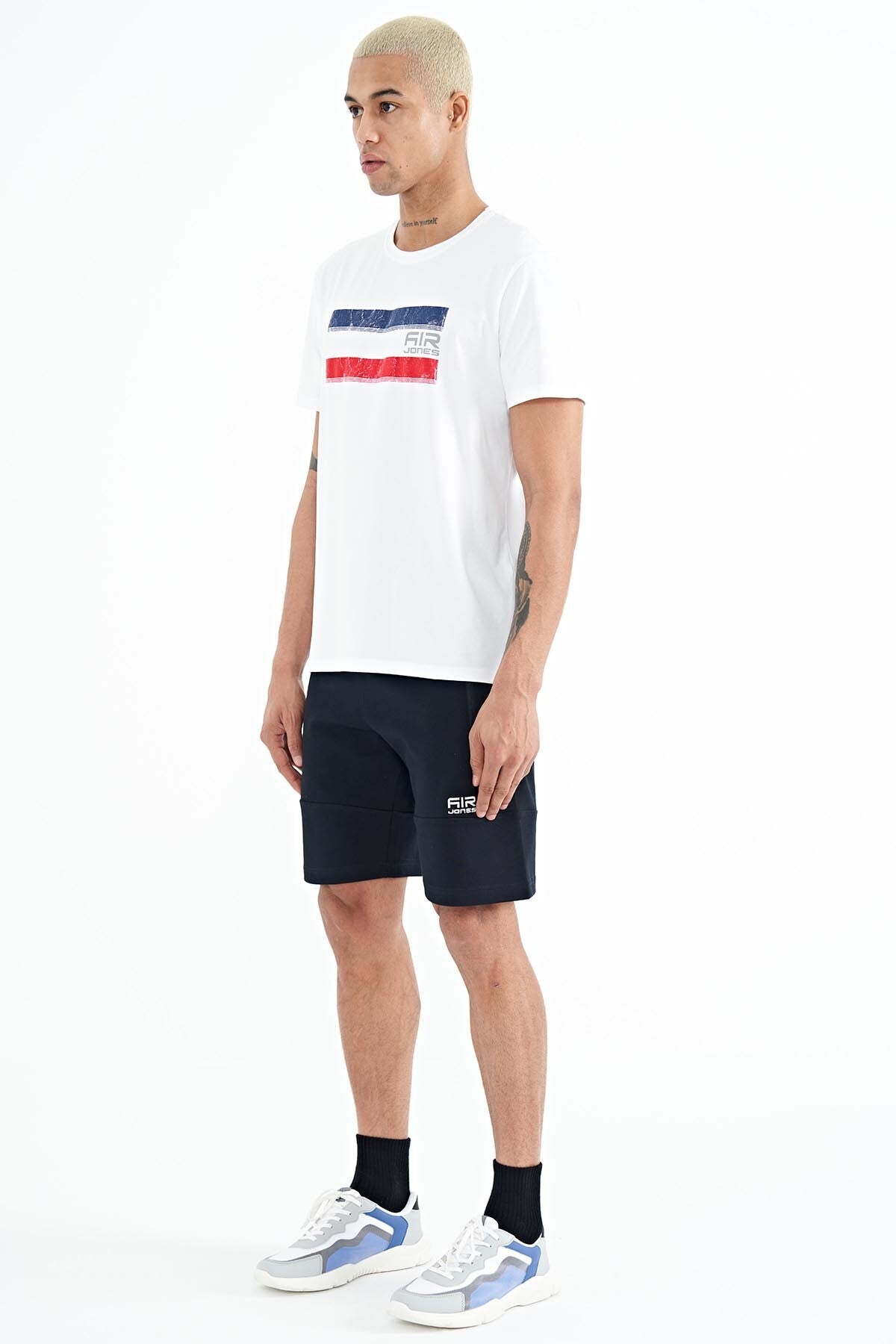 Alec Navy Blue Standard Fit Men's Shorts - 81243