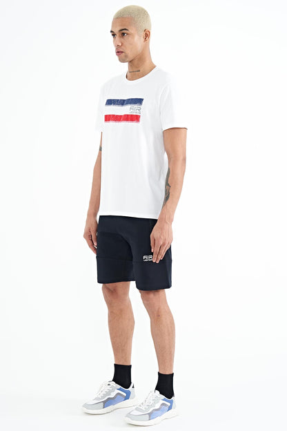 Alec Navy Blue Standard Fit Men's Shorts - 81243