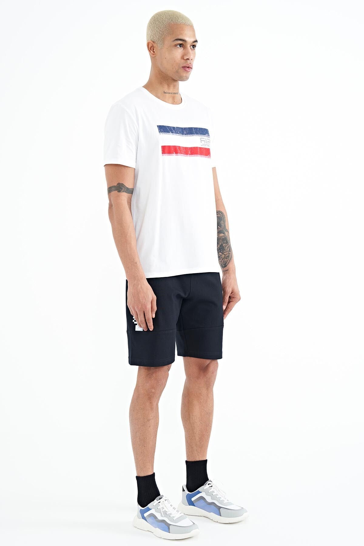 Alec Navy Blue Standard Fit Men's Shorts - 81243