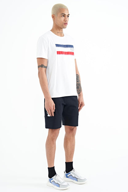 Alec Navy Blue Standard Fit Men's Shorts - 81243