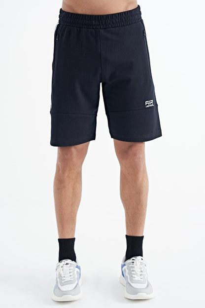 Alec Navy Blue Standard Fit Men's Shorts - 81243